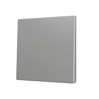 Zennio ZS70CSOFT12S ZS70, Накладка для кнопки Simple KNX Soft 70x70 мм, Наклон вверх и вниз, Серебристый