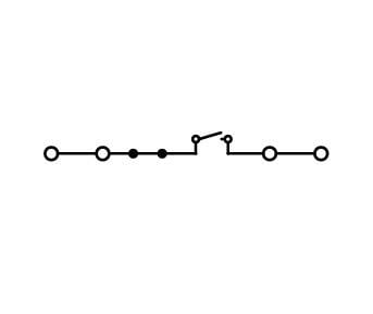 Wago 2202-1874 4-пров. клеммник с размыкателем, 0,25 - 2,5 (4) мм2, синий