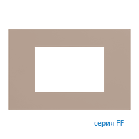 Ekinex EK-PRG-FCO Плата "FF" прямоугольная 68х45, материал - Fenix NTM, цвет - Коричневый Оттава