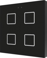 Zennio ZVI-F4-A Выключатель сенсорный KNX Flat F4, 4-кнопочный, цвет: Чёрный