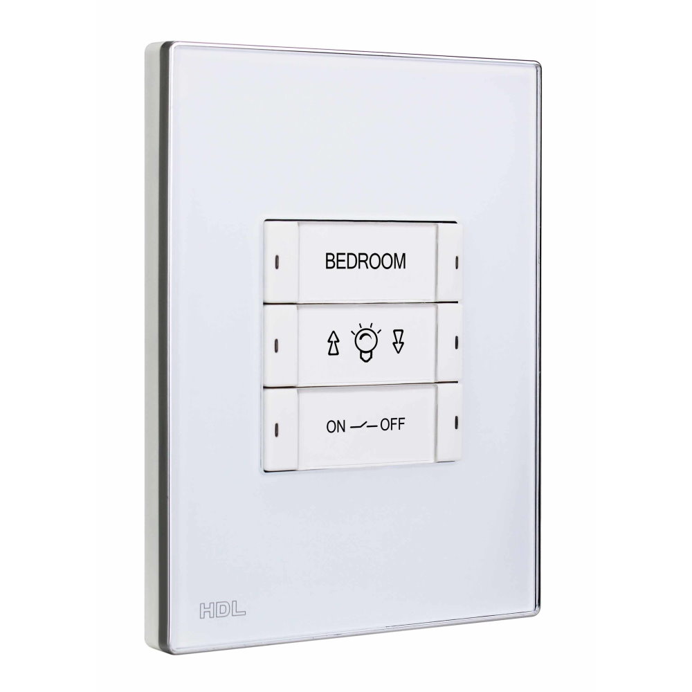 HDL M/P03.2-46 3-клавишная панель KNX, австралийский/US стандарт (без шинного соединителя HDL-M/PCI.3)