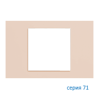 Ekinex EK-PRS-FBL Плата "71" прямоугольная 60х60, материал - Fenix NTM, цвет - Бежевый Луксор