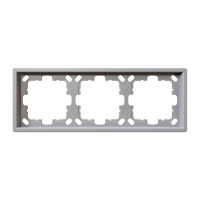 Jasmart Electric FD1003PWM Рамка серия FD 3-постовая, цвет Белый матовый (soft touch), FD1003PWM