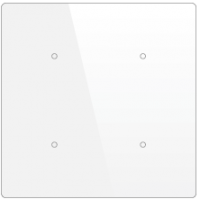 BESKNX PL114100WH/B Cubik-SQ4 Квадратная сенсорная панель, 4 зоны, датчик температуры и влажности, цвет: Белый