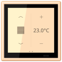 Jung LC 459 D1 S223 KNX комнатный контроллер LS TOUCH, Цвет: Охра, оттенок: