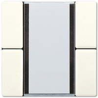 Jung LS2072NABS KNX кнопочный сенсор, 2 группы, цвет: Белый, оттенок: Слоновая кость