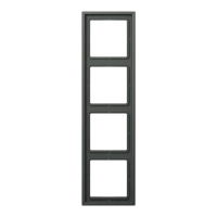 Jung AL 2984 AN Рамка 4-ная, vertical and horizontal installation, aluminium laquered, LS 990, anthracite (aluminium lacquered)