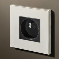 Lithoss Розетка Void square Textured white 9010, Цвет: Белый ,оттенок: Текстурированный, RAL9010