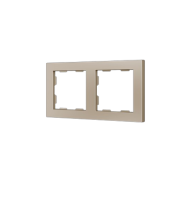 Zennio 980000204 ZS55. Рамка на 2 поста - Шампань