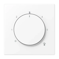 Jung LS 1749 BF WWM Накладка для термостата, Лакированный термопласт, Серия LS, белоснежный матовый