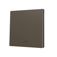 Zennio ZS70CSOFT11KM ZS70, Крышка для кнопки Simple KNX Soft 70x70 мм, Наклон вниз, Значок клавиши, Мокко
