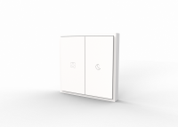 HDL M/PT2RA.1V2 2-клавишная панель KNX серии Tile EU 2.0, пластик (без рамки и шинного соединителя HDL-M/PTCI.1)