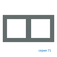 Ekinex EK-P2S-FVC Плата "71", 2 поста (60х60), материал - Fenix NTM, цвет - Зеленый Коммодор