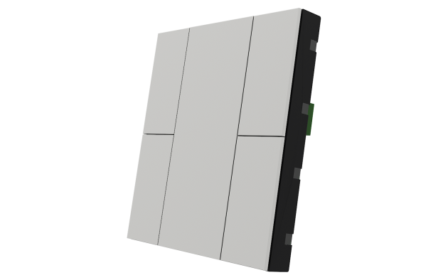 Interra ITR340-0403 iSwitch+ - 4-кнопочный KNX выключатель, пластик, белый