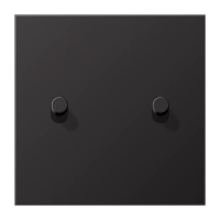 Jung AL 12-5 D R 01 Центральная плата с тумблером «цилиндр», сдвоенный тумблер, Серия LS 1912, темный (лакированный алюминий)