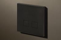 Lithoss Выключатель Squares Matt Black RAL9011, Цвет: Черный ,оттенок: Матовый, RAL9011
