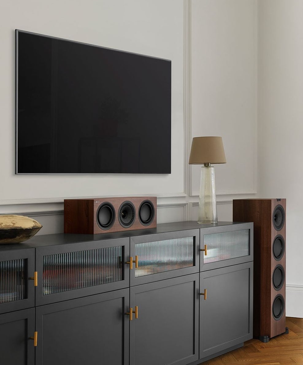 Kef 206209 Акустика центрального канала KEF Q250C walnut (SP4016WA), цвет: Темно - коричневое дерево