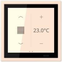 Jung LCZ 459 BFD1S226 KNX комнатный контроллер LS TOUCH, Цвет: Оранжевый, оттенок: Бледный