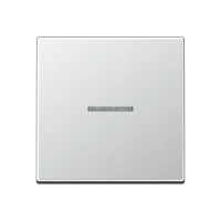 Jung A 590 KO5 AL Kлавиша с окошком, duroplastic lacquered, Серия A, алюминий