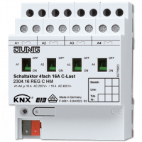 Jung 2304.16REGCHM KNX/EIB-актуатор с определением тока ; 4 выхода