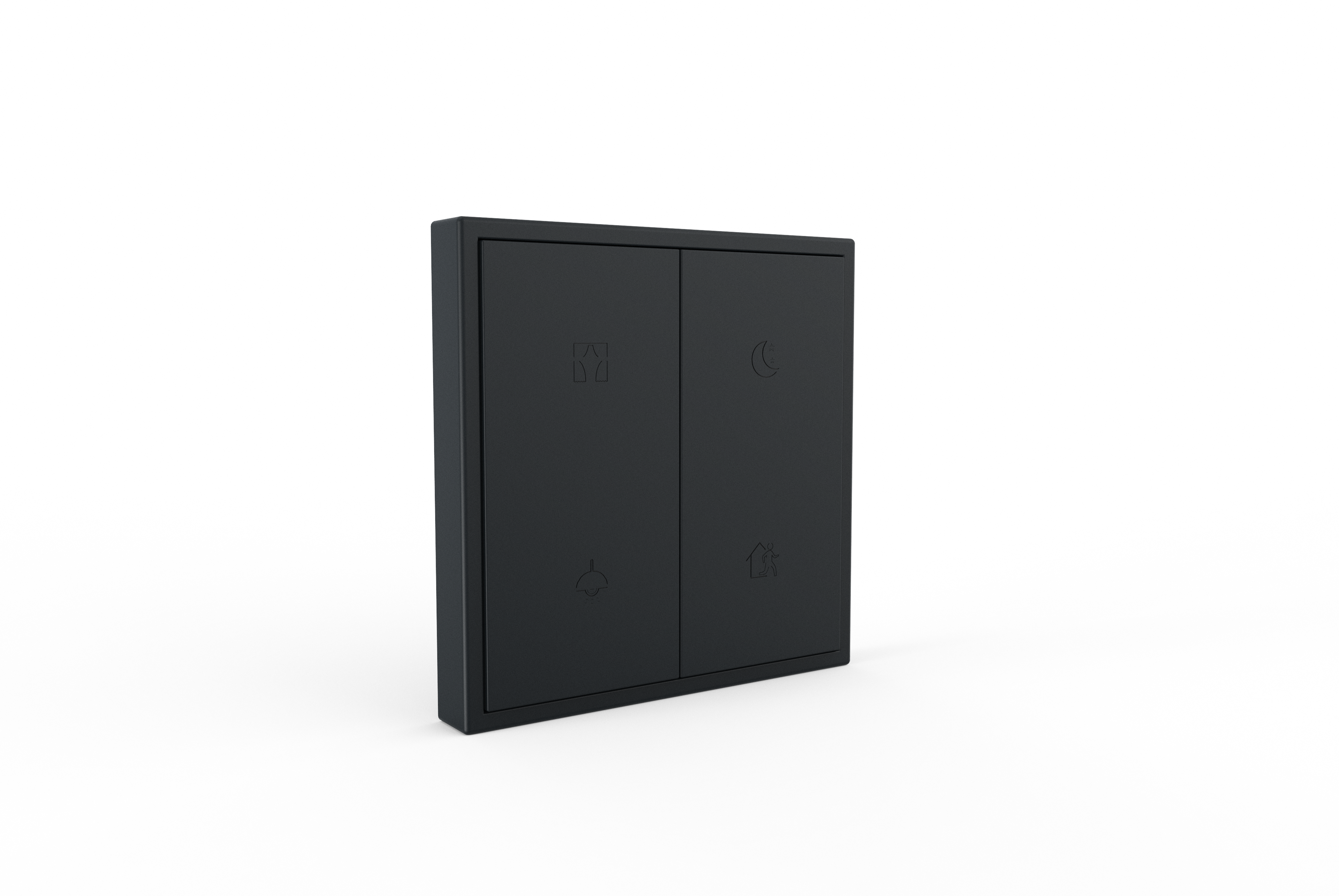 HDL M/PT2RB.1V2 4-клавишная панель KNX серии Tile EU 2.0, пластик (без рамки и шинного соединителя HDL-M/PTCI.1)