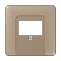 Jung CD 569 T GB Kрышка for telephone sockets 1 группа, Anodized aluminium, Серия CD, золотая бронза