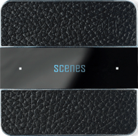 Basalte 301-13-BAS Лицевая панель, Deseo Black Leather