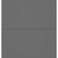 Letour LY/KK0210T10STMRGR Выключатель Т10, 2-клавишн., встр. реле, металл, закругл., серый