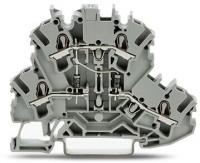 Wago 2002-2214/1000-490 2-уров. диодная клемма, 0,25 - 2,5 (4) мм2, 1N4007(x2)