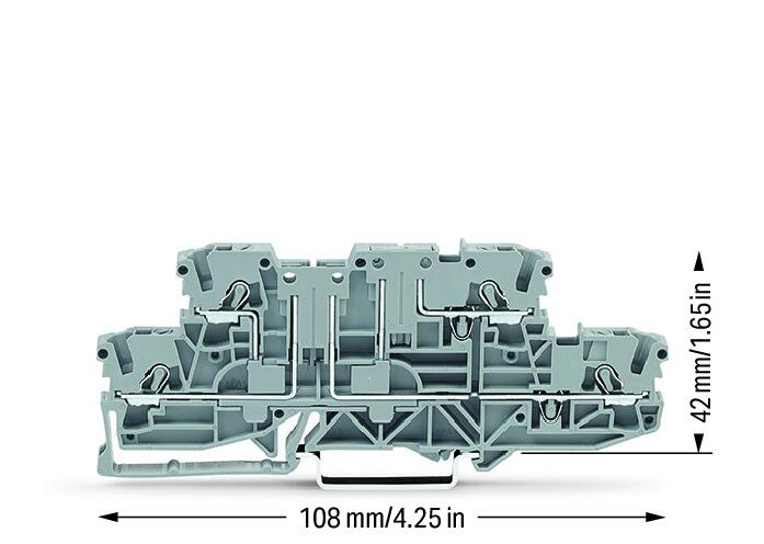 Wago 2002-2961 Double-deck carrier terminal block