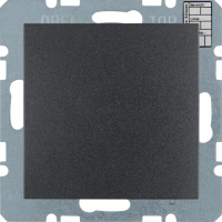 Berker 75441285 Объектный регулятор температуры с кнопочным интерфейсом, S.1/B.3/B.7, антрацитовый, матовый, цвет: Антрацит, оттенок: Матовый