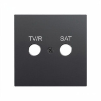 Zennio ZS55CTVRSA ZS55. Крышка для вставки TV-R/SAT 55x55 мм, антрацит