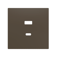 Zennio ZS70C2UCAM ZS70, Защитная накладка для двойного зарядного устройства USB C+A 70x70 мм, Мокко