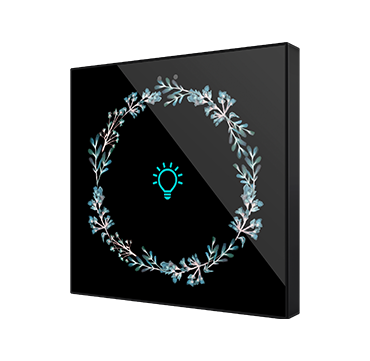 Zennio ZVIFR1 Емкостный сенсорный переключатель с RGB-подсветкой Flat RGB