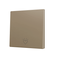 Zennio ZS70CSOFT11CC ZS70, Накладка для кнопки Simple KNX Soft 70x70 мм, Наклон вниз, Шампанское, На заказ