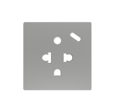 Zennio ZS55IEUA1US ZS55 — евро-американская розетка с USB C.