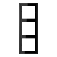 Jung LS 983 SW Рамка 3-ная, вертикальный и горизонтальный монтаж, duroplastic, LS 990, чёрный