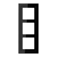 Jung LSD 983 SW Рамка 3-ная, вертикальный и горизонтальный монтаж, duroplastic, LS-DESIGN, чёрный