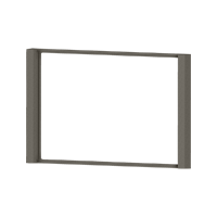 Ekinex EK-FLR-GBR Рамка  прямоугольная металлическая, серия Flank, отделка - матовый никель