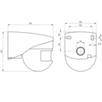 B.E.G. 93541 Мультисенсор LC-Mini 120-BMS DALI-2, цвет: Белый матовый, похожий RAL9010