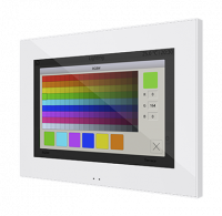 Zennio ZVIZ70GW Z70 - цветная сенсорная панель с дисплеем 7", цвет: Белый, оттенок: Глянцевый