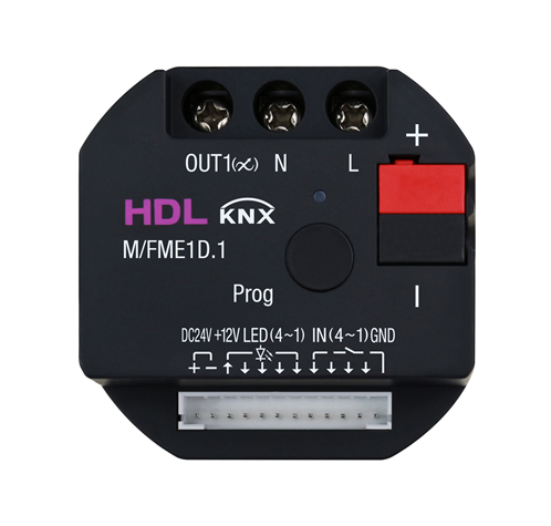 HDL M/FME1D.1 1-канальный 1A Mosfet диммер KNX скрытого монтажа