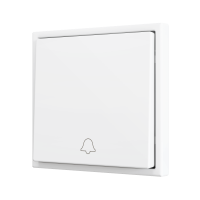 Zennio ZS701PB1DMW ZS70, Простая мягкая кнопка для 1 двоичного входа 70x70 мм – Значок дверного звонка – Матовый белый