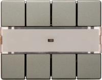 Berker 75164644 Клавишный сенсор «Комфорт», с полем для надписей, 4-канальный, Arsys, светло-бронзовый, лак, цвет: Светло-бронзовый, оттенок: Матовый лак