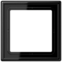 Jung LS 981 SW Рамка 1-ная, вертикальный и горизонтальный монтаж, duroplastic, LS 990, чёрный