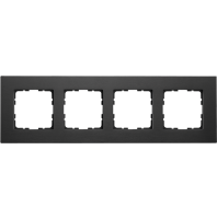 Jasmart Electric G1004AB Рамка 4-постовая, алюминий Black, G1004AB