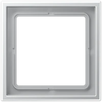 Jung LSZ AL 981 BF Рамка 1-ная, вертикальный и горизонтальный монтаж, Лакированный термопласт, LS ZERO, алюминий