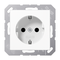 Jung A1520BFWW Jung Штепсельная розетка SCHUKO 16A 250V~; термопласт; белый