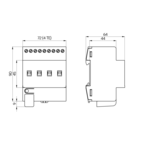 B.E.G. 93336 KNX Релейный актуатор SA 230 / 16 / H / KNX REG, цвет: Серый