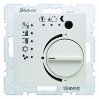 Berker 75441189 Регулятор температуры с кнопочным интерфейсом, S.1/B.3/B.7, полярная белизна, матовый, цвет: Белый, оттенок: Полярная белизна, матовый